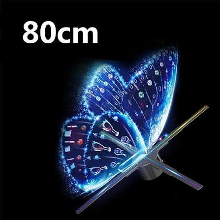 Holograma 3D 60-100cm Wi-Fi, Som Bluetooth, Controle Remoto, DIY