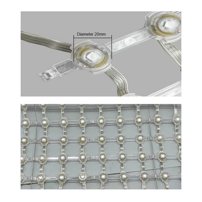 Manta de LED P50 e P31 Flexível Prova D´Água Externa 2x1m