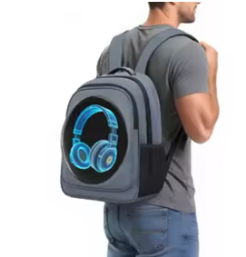 Mochila Holograma 3D com Tela 42cm Publicidade Player