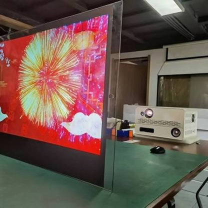 Película Projeção Holográfica Publicidade em Vitrines - 50x150cm